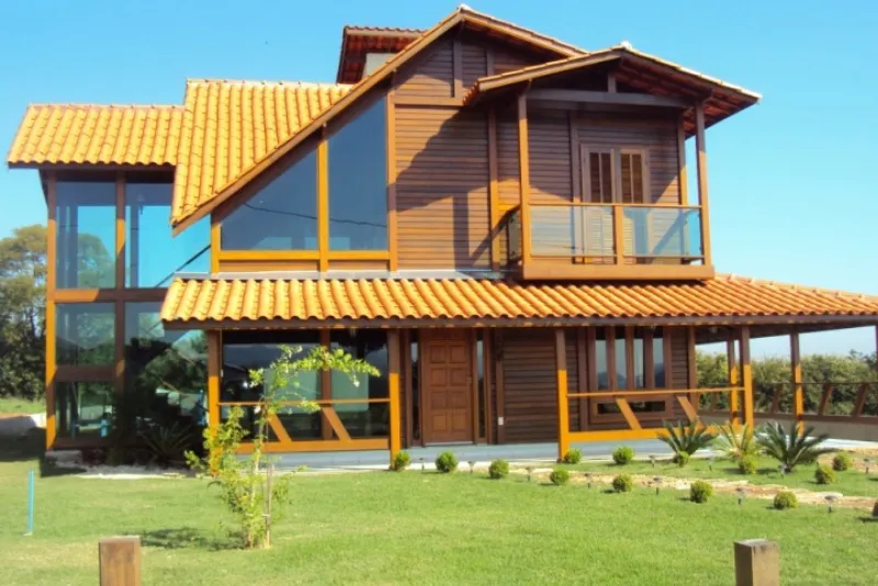 Casa com vidro